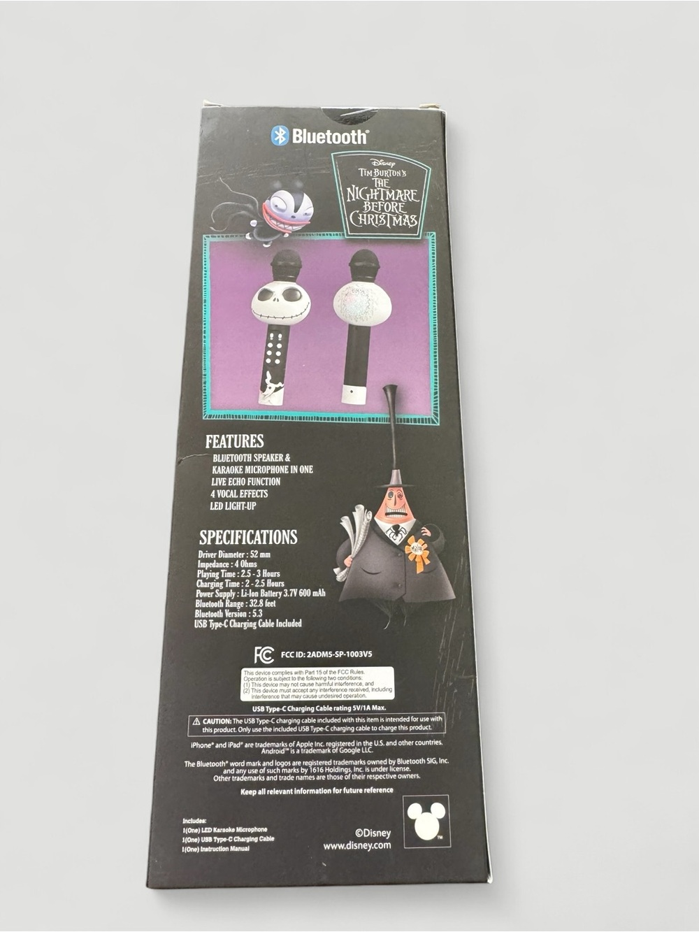 Karaoke Microphone 🎤 The Nightmare Before Christmas - Picture 5 of 5